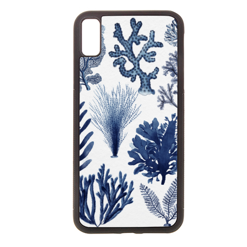 Corals & Seaweed Collection (Blue) - stylish phone case by Gal Design