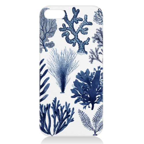 Corals & Seaweed Collection (Blue) - unique phone case by Gal Design