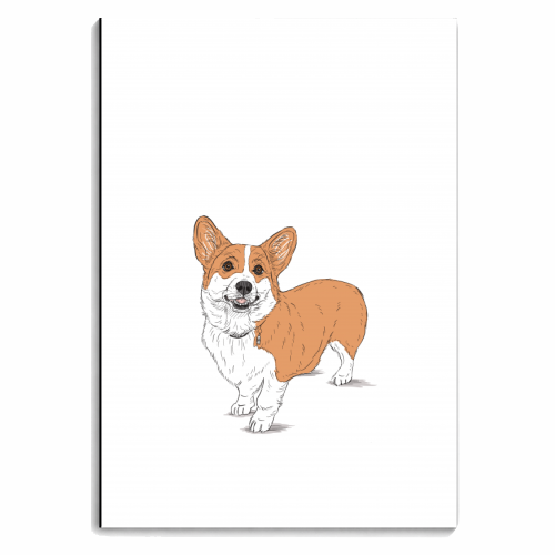 Corg-eous Corgi Dog - personalised A4, A5, A6 notebook by Adam Regester