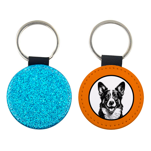 Corgi Cameo Dog Portrait - keyring by Adam Regester