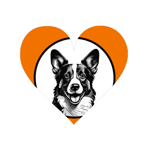Corgi Cameo Dog Portrait - Magnet by Adam Regester