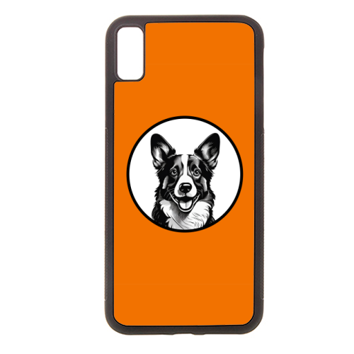 Corgi Cameo Dog Portrait - stylish phone case by Adam Regester