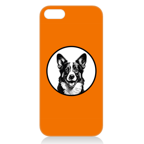 Corgi Cameo Dog Portrait - unique phone case by Adam Regester