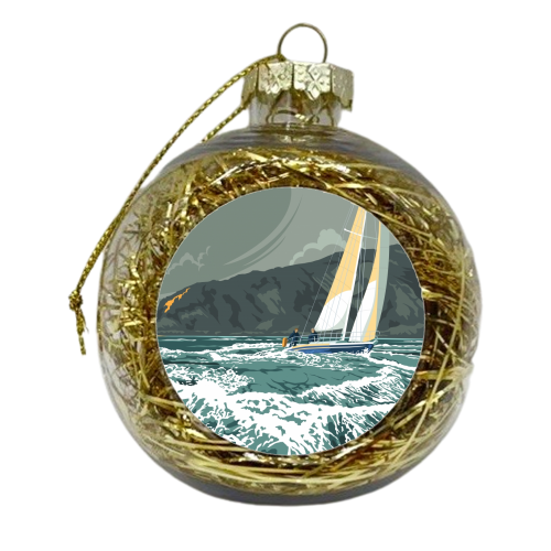 Corryvreckan, Isle of Jura - xmas bauble by Stephen Millership