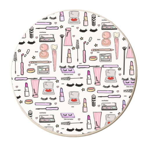 Cosmetic Love - personalised beer coaster by Mukta Lata Barua