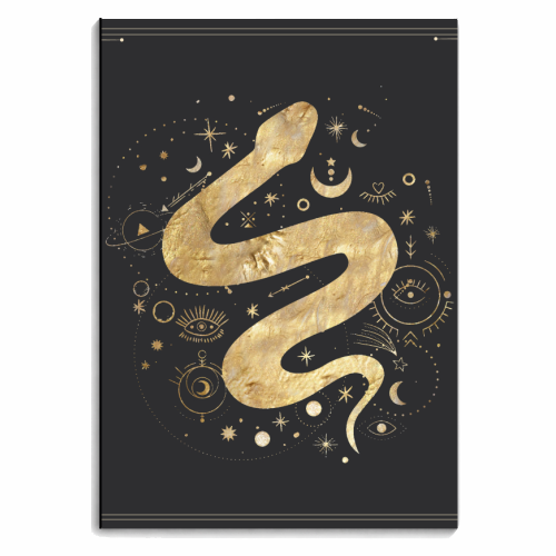 Cosmic Serpent - personalised A4, A5, A6 notebook by Eunice Buchanan