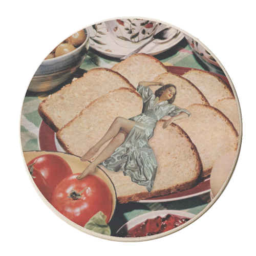 Cottage core Wall Art - personalised beer coaster by OhMC! Designs