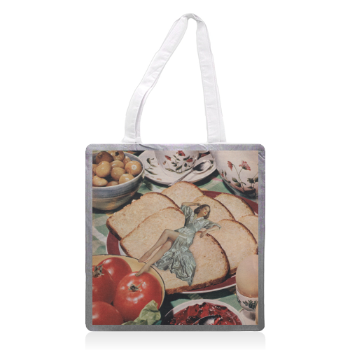 Cottage core Wall Art - printed canvas tote bag by OhMC! Designs
