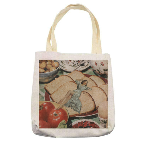 Cottage core Wall Art - printed canvas tote bag by OhMC! Designs