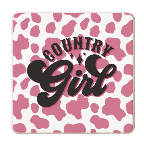 Country Girl - personalised beer coaster by Giddy Kipper