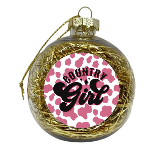 Country Girl - xmas bauble by Giddy Kipper