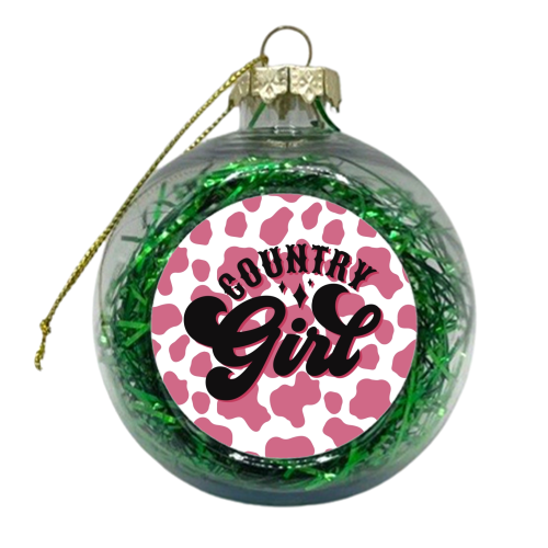 Country Girl - xmas bauble by Giddy Kipper