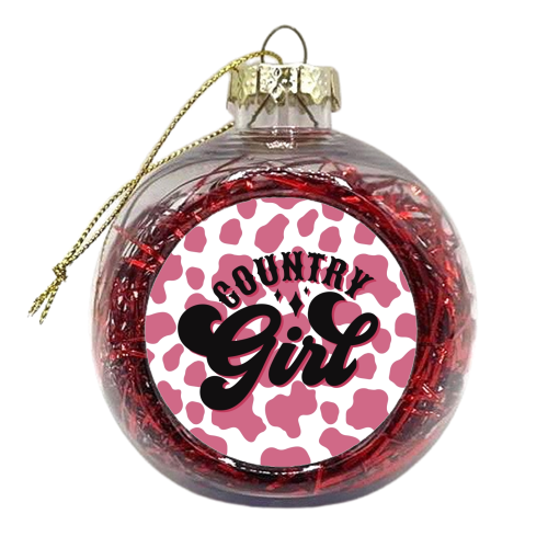 Country Girl - xmas bauble by Giddy Kipper
