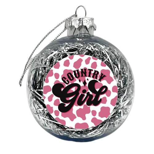 Country Girl - xmas bauble by Giddy Kipper