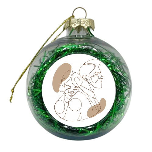 couple hug - xmas bauble by Anastasios Konstantinidis