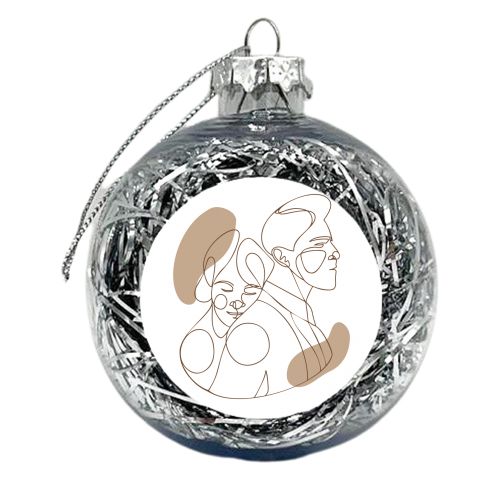 couple hug - xmas bauble by Anastasios Konstantinidis