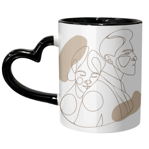 couple hug - unique mug by Anastasios Konstantinidis