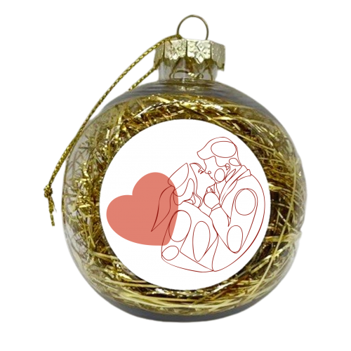 couple in love - xmas bauble by Anastasios Konstantinidis