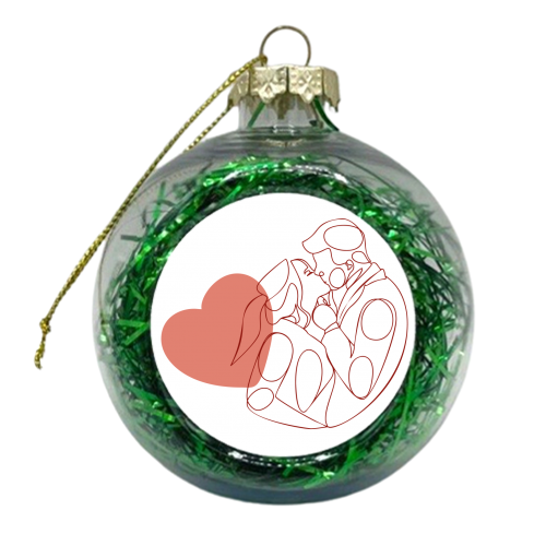 couple in love - xmas bauble by Anastasios Konstantinidis