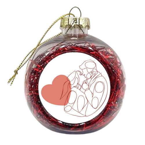 couple in love - xmas bauble by Anastasios Konstantinidis