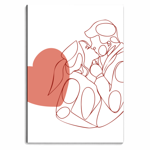 couple in love - personalised A4, A5, A6 notebook by Anastasios Konstantinidis