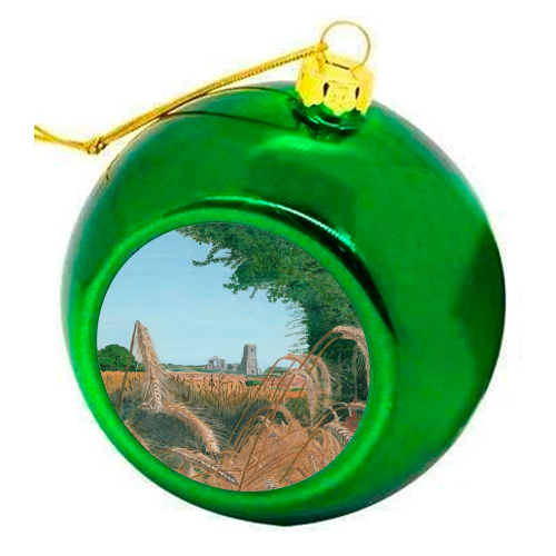 Covehithe Church - colourful christmas bauble by NeilArt
