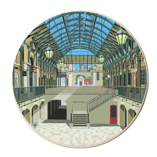 Covent Garden - personalised beer coaster by Richard O'Neill