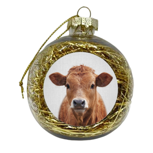 Cow - xmas bauble by Gal Design