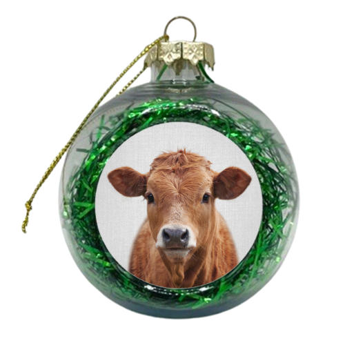 Cow - xmas bauble by Gal Design