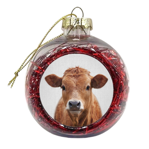 Cow - xmas bauble by Gal Design