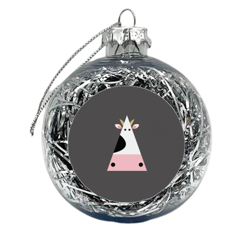Cow - xmas bauble by Maria Cox