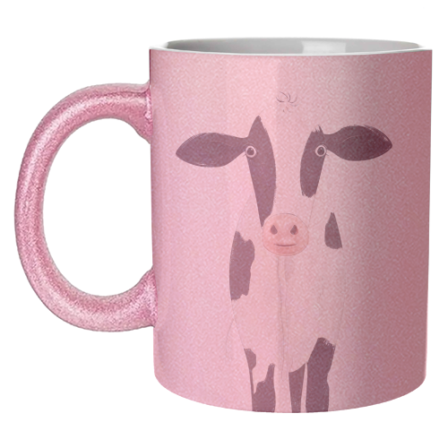 Cow illustration - unique mug by haris kavalla