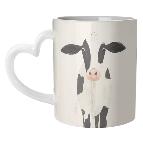 Cow illustration - unique mug by haris kavalla