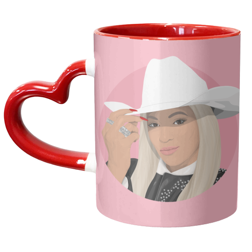 Cowboy Beyonce - unique mug by Pink and Pip