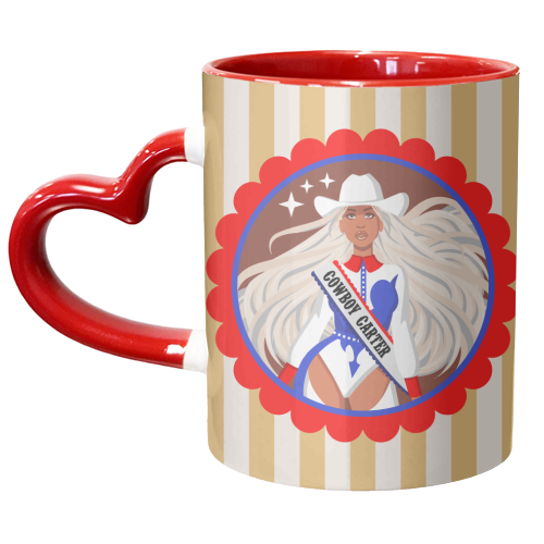 Cowgirl Beyonce - unique mug by Claire Atwood
