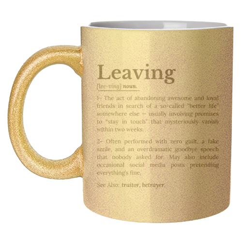 Coworker Leaving: Office Farewell Humor - unique mug by timsal shol