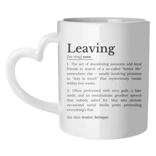 Coworker Leaving: Office Farewell Humor - unique mug by timsal shol