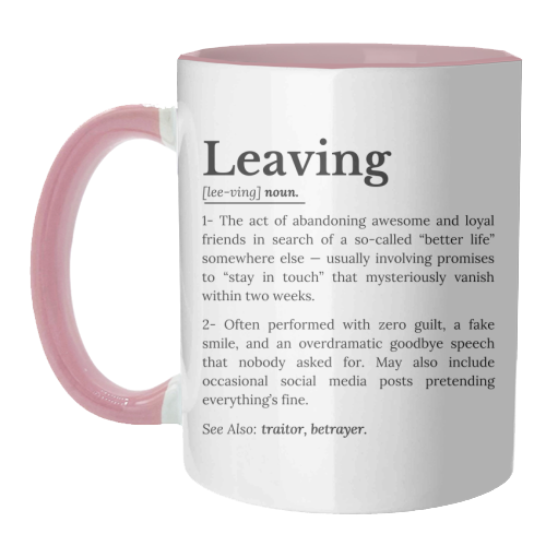 Coworker Leaving: Office Farewell Humor - unique mug by timsal shol