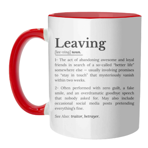Coworker Leaving: Office Farewell Humor - unique mug by timsal shol