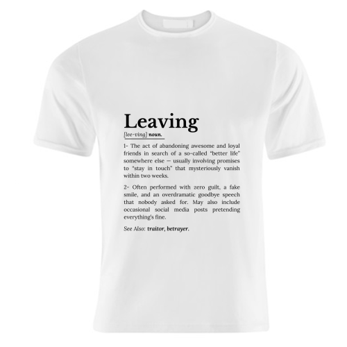 Coworker Leaving: Office Farewell Humor - unique t shirt by timsal shol