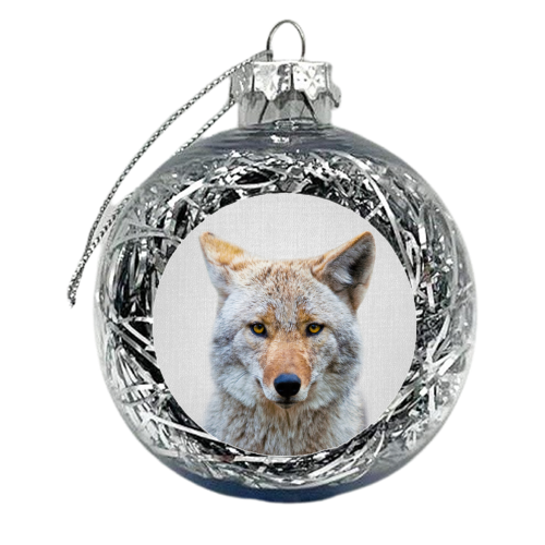 Coyote - Colorful - xmas bauble by Gal Design