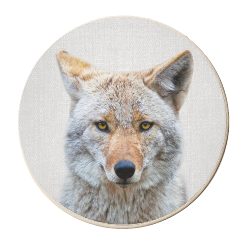 Coyote - Colorful - personalised beer coaster by Gal Design