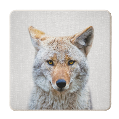 Coyote - Colorful - personalised beer coaster by Gal Design