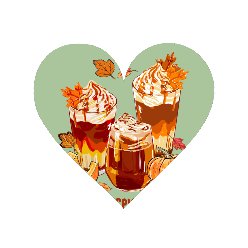 Cozy Pumpkin Spice Latte Retro Illustration - Magnet by EZbie