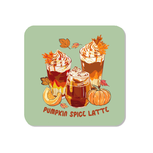 Cozy Pumpkin Spice Latte Retro Illustration - Magnet by EZbie