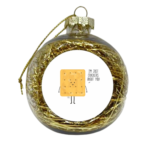 Crackers About You - xmas bauble by Leeann Walker