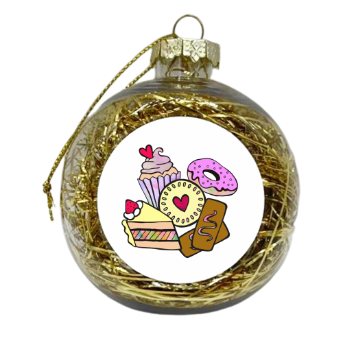 Crazy Cake - xmas bauble by Cassie Swindlehurst