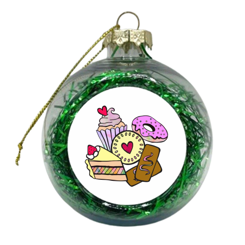 Crazy Cake - xmas bauble by Cassie Swindlehurst