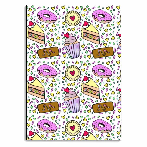 Crazy Cake - personalised A4, A5, A6 notebook by Cassie Swindlehurst