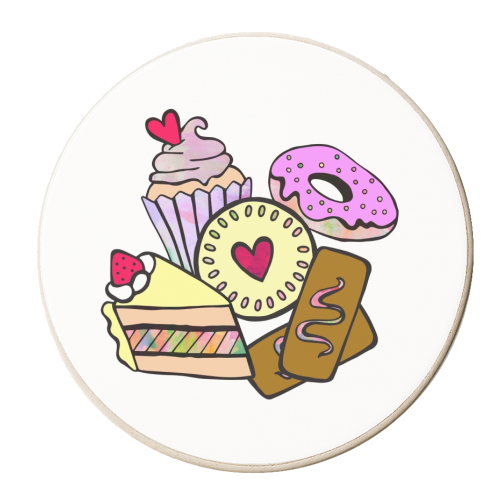 Crazy Cake - personalised beer coaster by Cassie Swindlehurst